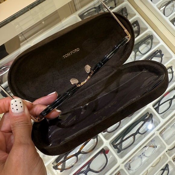 Tom Ford Black and Gold Glasses - Picture 3 of 5